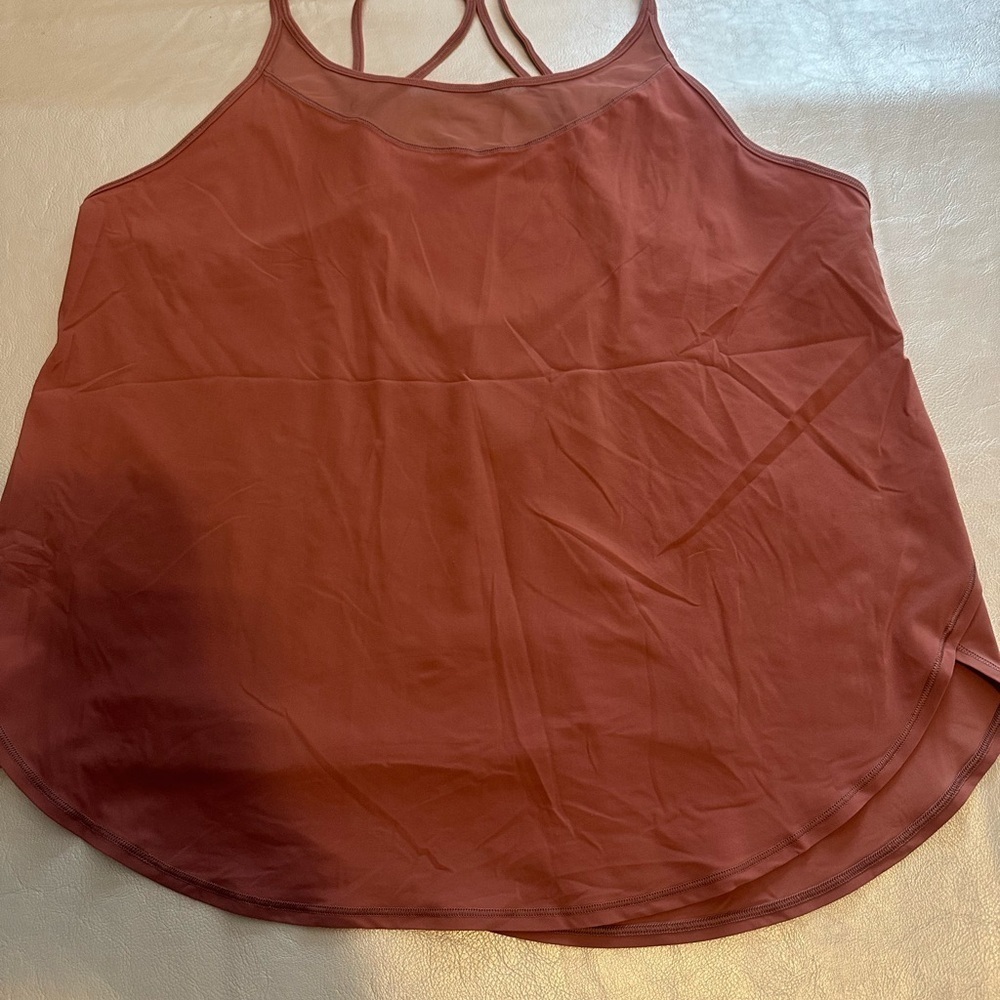 Lululemon Athletica Brown Tank Top with Scoop Neck